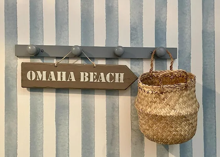 Villa Des Braves In Omaha Beach, Sea View *