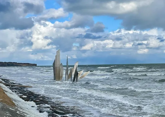Villa Des Braves In Omaha Beach, Sea View Saint-Laurent-sur-Mer